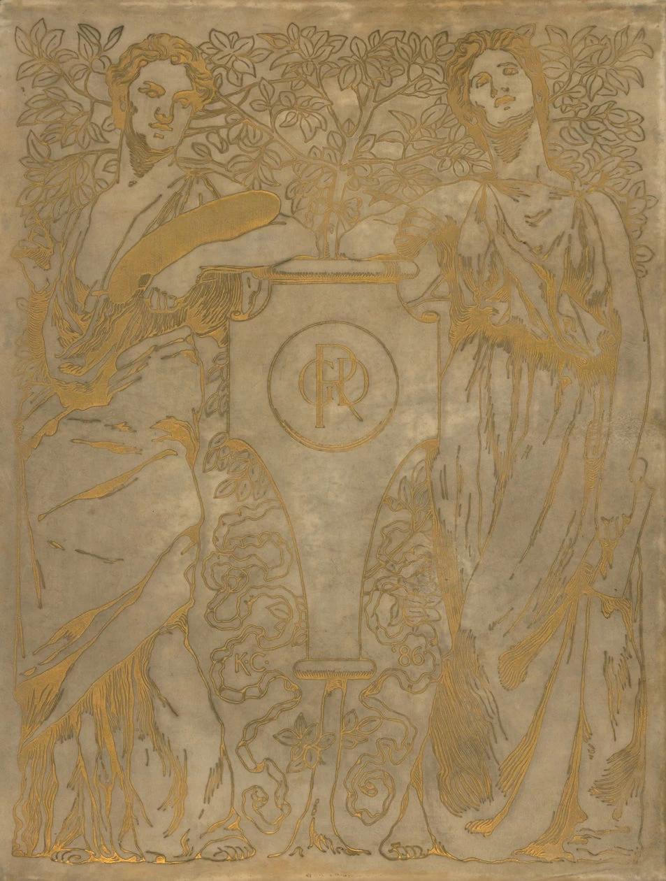 Copertina di 'The Blessed Damozel' di Dante Gabriel Rossetti